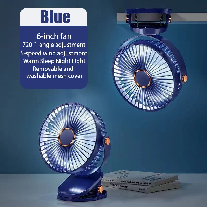 Ventilador Portátil Recargable con Clip – Frescura en Cualquier Lugar  Rusoft Innovation