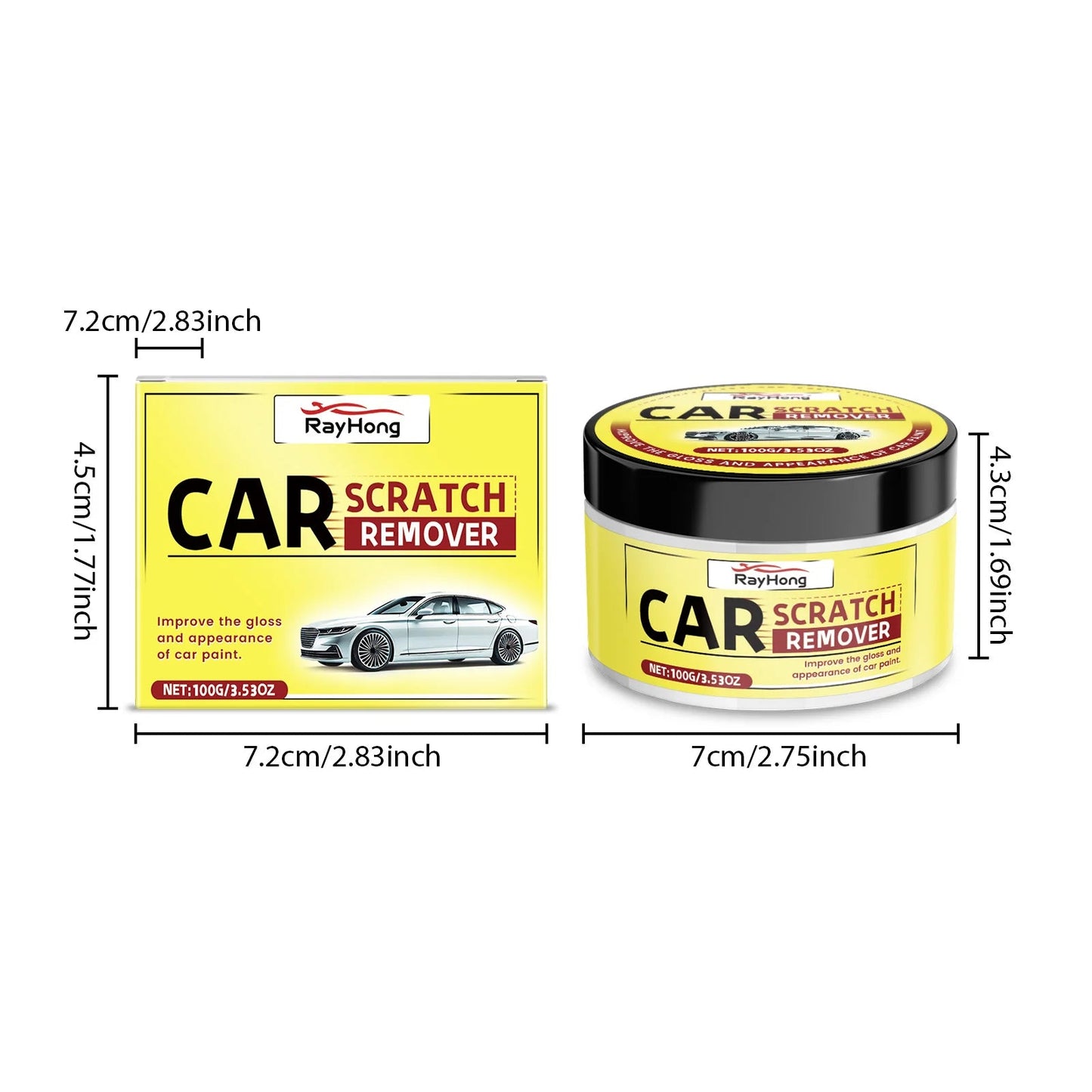 Car Scratch Repair Wax - Removes Scratches, Rust Stains & Polishes, Auto Paint Protection & Care For Professional Results  Rusoft Innovation