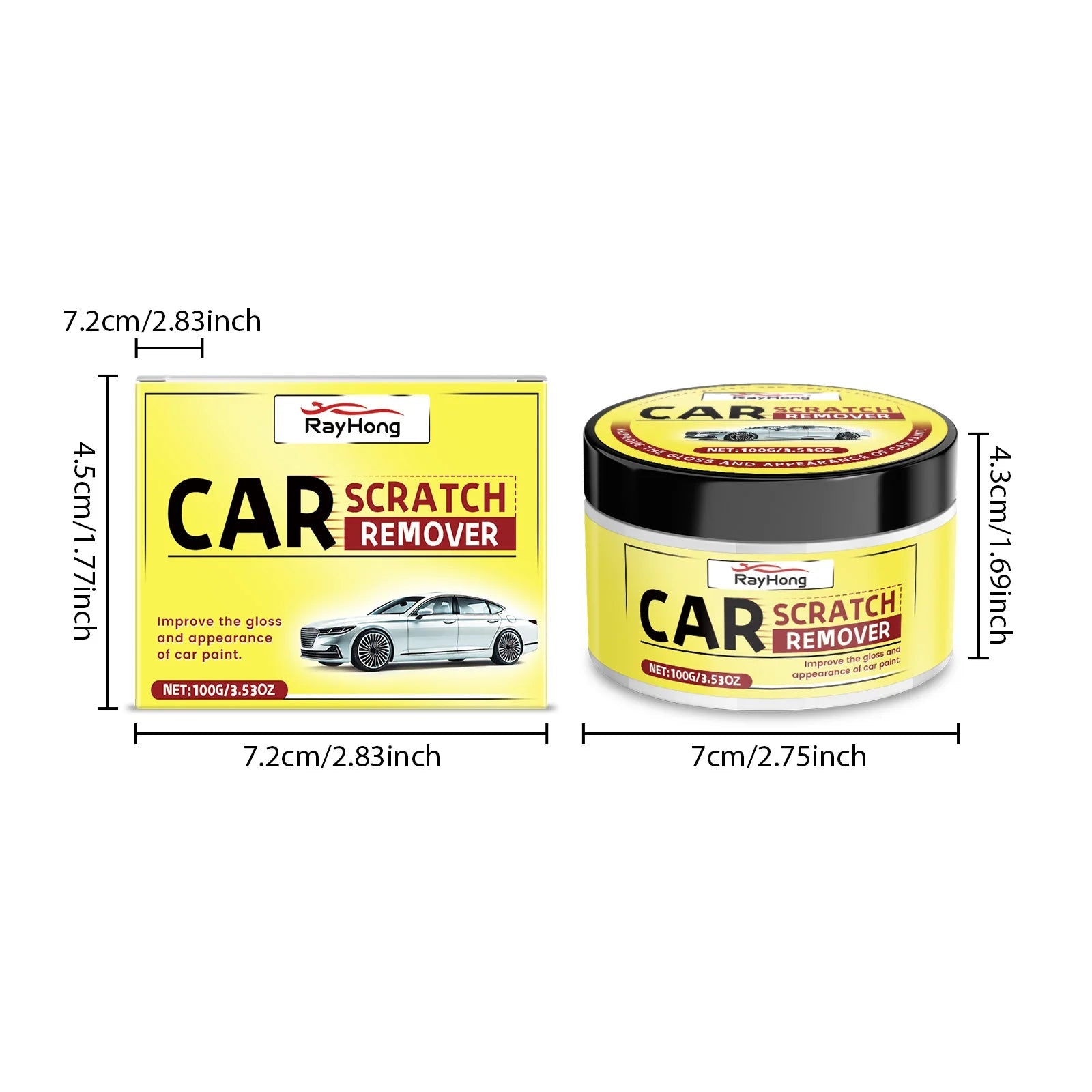 Car Scratch Repair Wax - Removes Scratches, Rust Stains & Polishes, Auto Paint Protection & Care For Professional Results  Rusoft Innovation