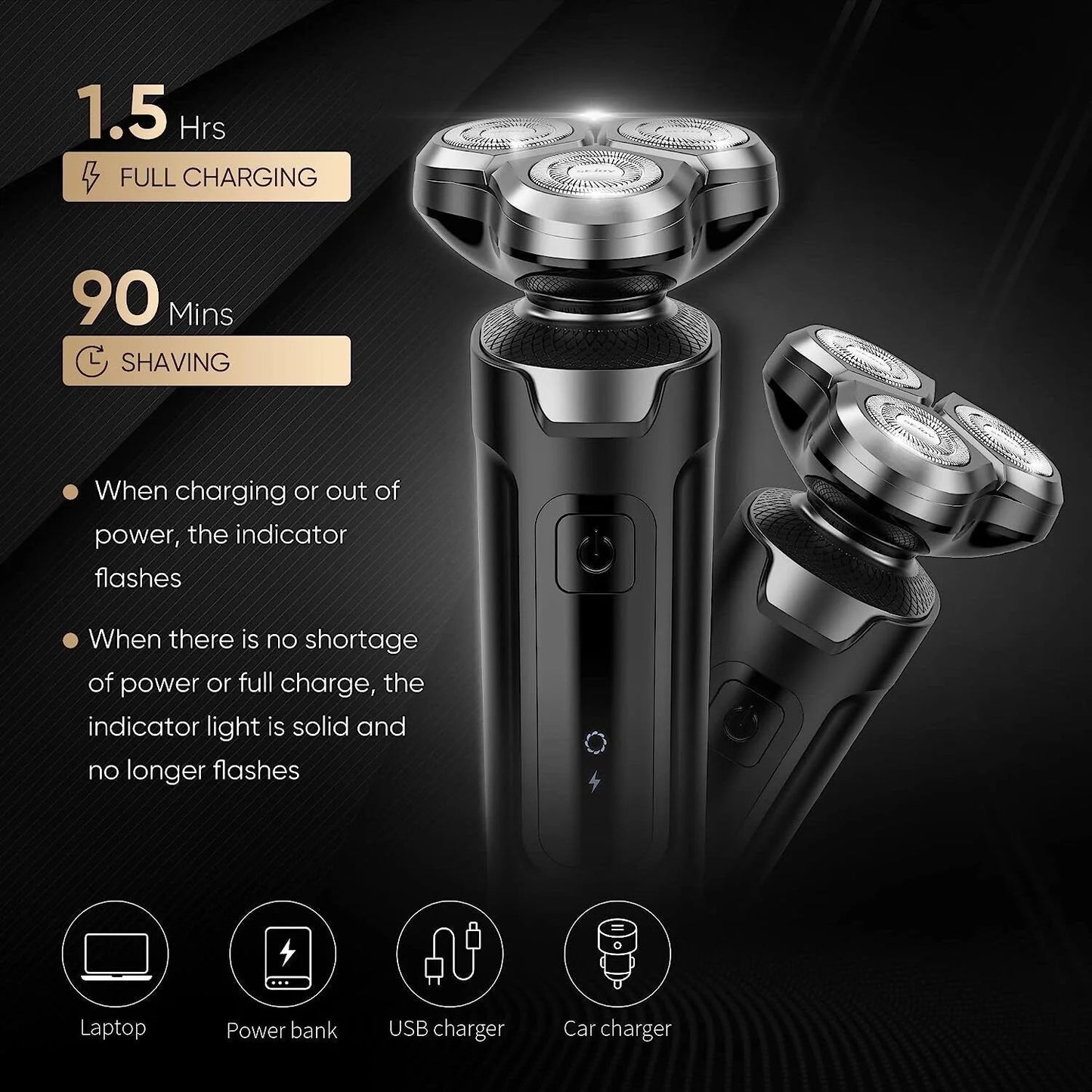 SEJOY Kit de Aseo Masculino 4 en 1 – Recortadora de Barba Eléctrica, Cortapelos, Afeitadora Inalámbrica y Recortador de Nariz Recargable  Rusoft Innovation