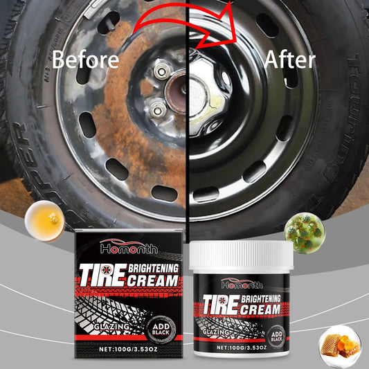Professional Tire Shine Spray-Car Tire Polish,Uv Protection&Gloss Enhancer For Long-Lasting Shine,Waterless Wash  Rusoft Innovation