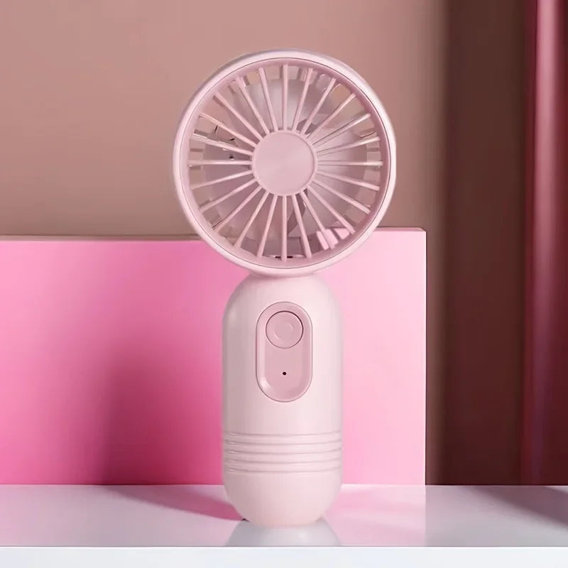 Mini Ventilador Portátil USB Recargable – 3 Velocidades Silencioso, Ventilador de Mano de Viaje para Oficina, Hogar, Camping y Exterior  Rusoft Innovation