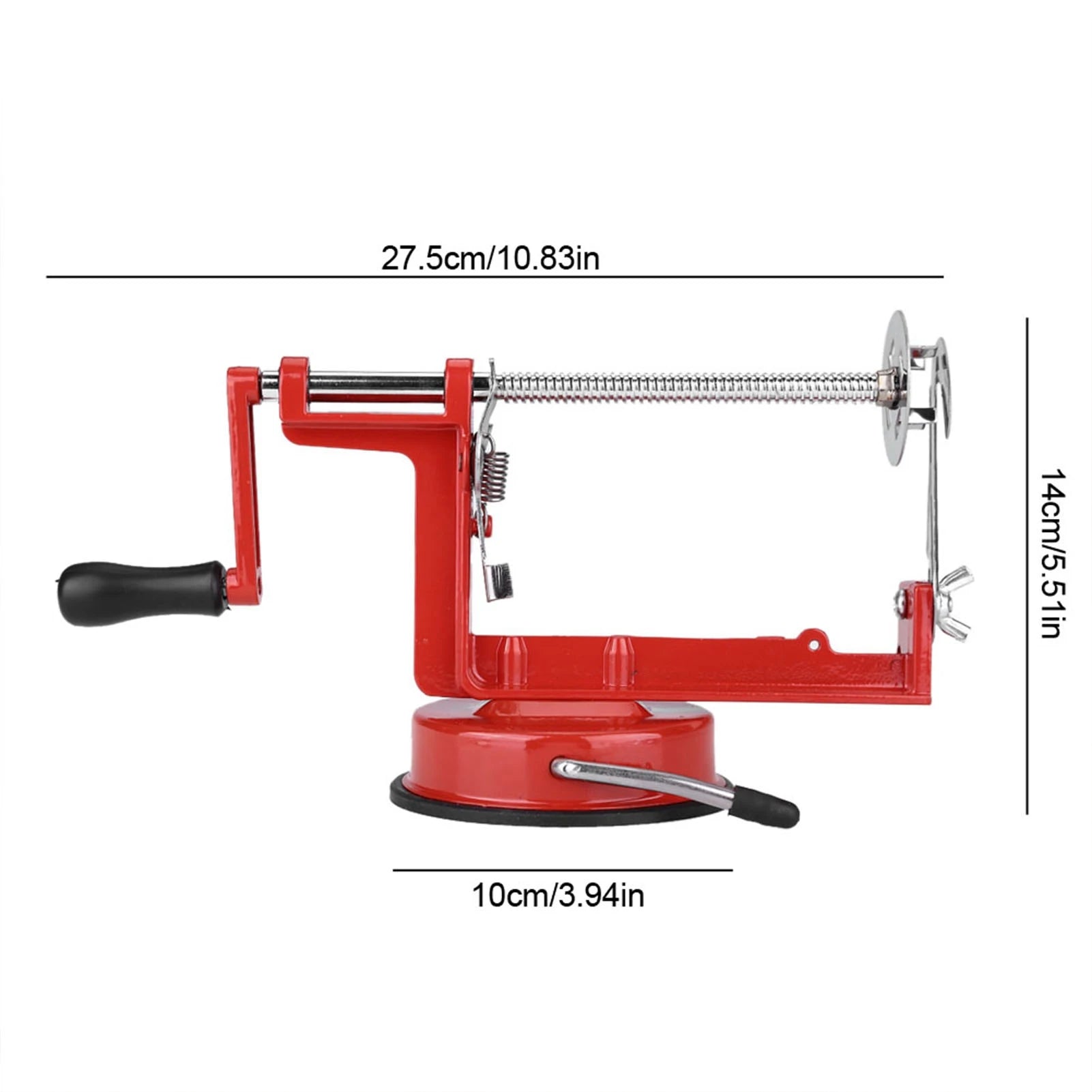 TwistChef® Cortador de Papas Espiral Manual con Base de Succión – Acero Inoxidable