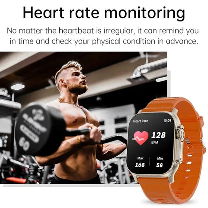 Smartwatch LAXASFIT T900Ultra – Reloj Inteligente con Bluetooth, Llamadas, Alertas de Mensajes, Monitor de Ritmo Cardíaco y Funciones Deportivas para Android e iOS  Rusoft Innovation