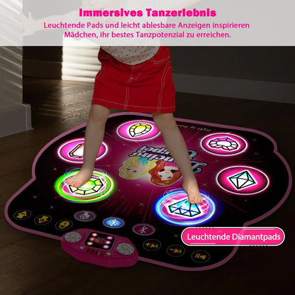 Alfombra de Baile TERRAMUS – Juguete Interactivo con Luces LED, Bluetooth, 27 Niveles y Desafío de Memoria para Niñas 3+  Rusoft Innovation