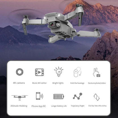 E88 Pro WiFi FPV Drone 4K HD Camera Height Hold Foldable Quadcopter Ideal Gift for Beginners  Rusoft Innovation