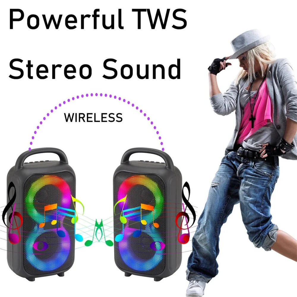 Altavoz Portátil 1000W Party Bluetooth con Subwoofer Dual para Fiesta y Exteriores  Rusoft Innovation