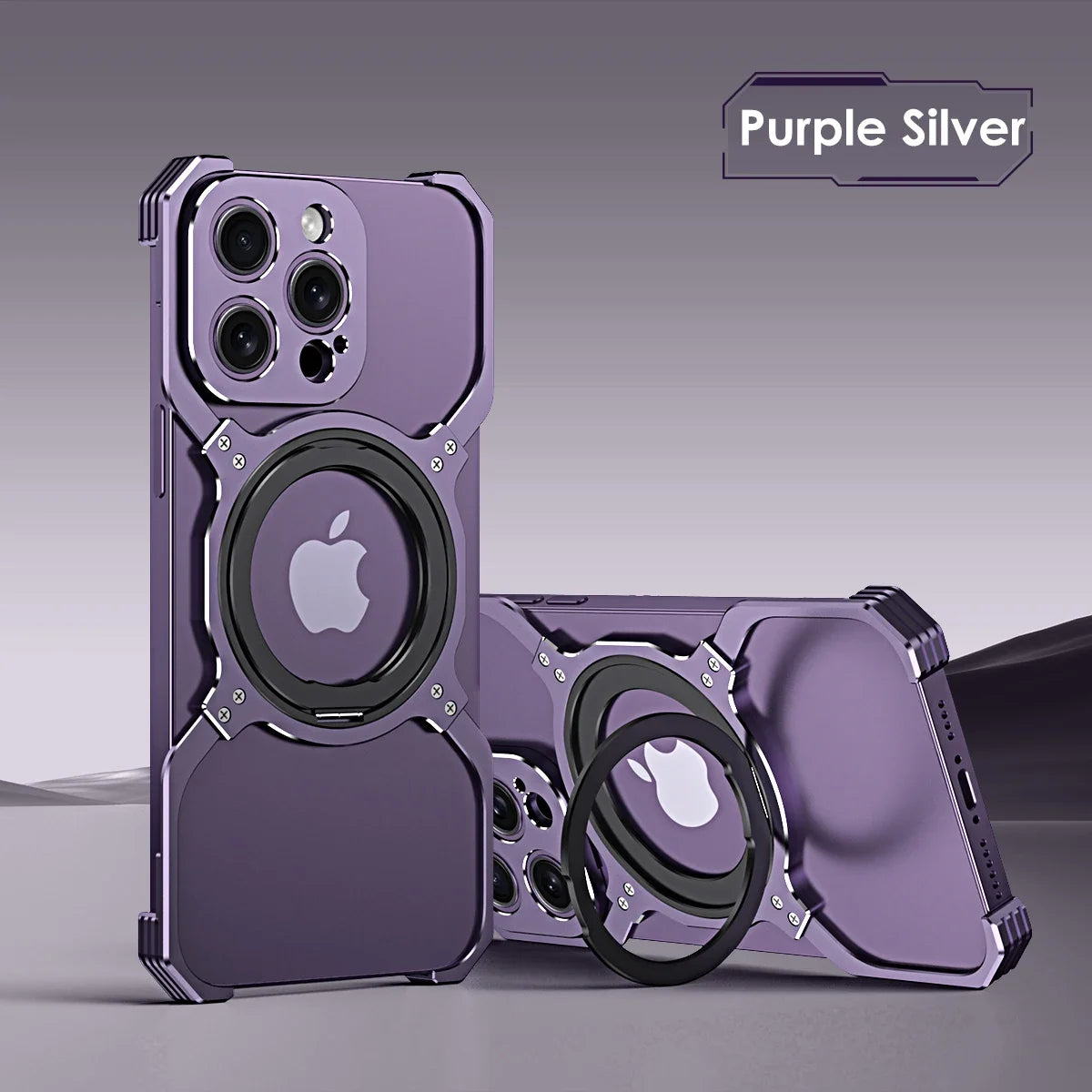Funda Magnética 360° de Metal – Soporte y Protección para iPhone 13/14/15 Pro Max  Rusoft Innovation