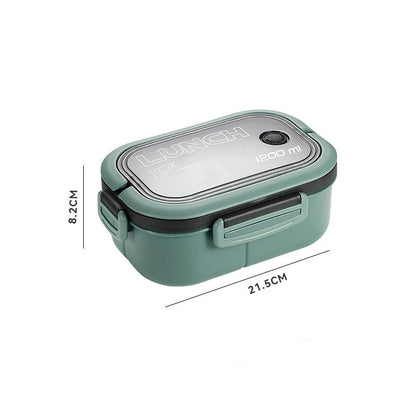 Bento Box 2 Capas 1200ML – Portátil, Apto Microondas y a Prueba de Fugas  Rusoft Innovation