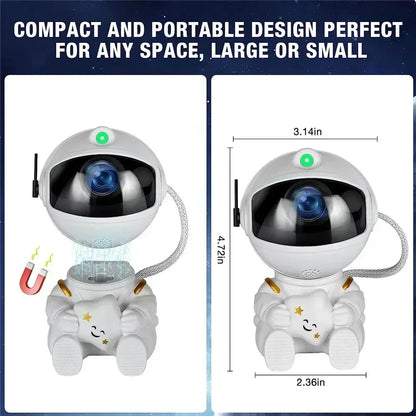 Galaxy Star Projector Night Light – Astronaut-Themed LED Starry Sky Lamp for Bedroom, Home Decor & Kids Gift  Rusoft Innovation