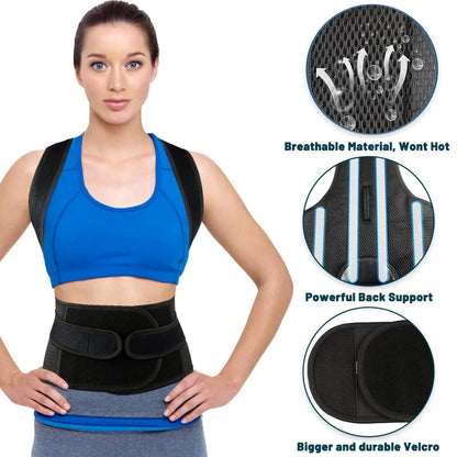 Corrector de Postura Ajustable para Espalda – Enderezador Ergonómico para Hombres y Mujeres, Corrección de Escoliosis y Joroba  Rusoft Innovation