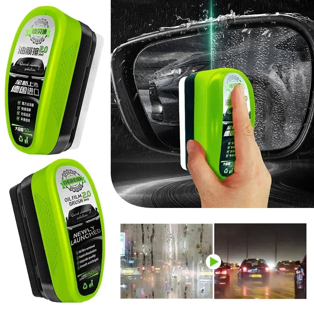 Cepillo Limpiador de Película de Aceite 2.0 – Para Parabrisas y Vidrios de Auto  Rusoft Innovation