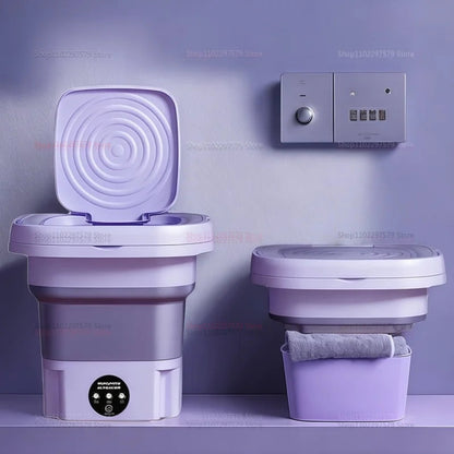 Mini Lavadora Portátil 8L – Ideal para Dormitorios, Viajes y Ropa Delicada  Rusoft Innovation