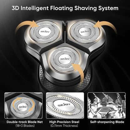SEJOY Kit de Aseo Masculino 4 en 1 – Recortadora de Barba Eléctrica, Cortapelos, Afeitadora Inalámbrica y Recortador de Nariz Recargable  Rusoft Innovation