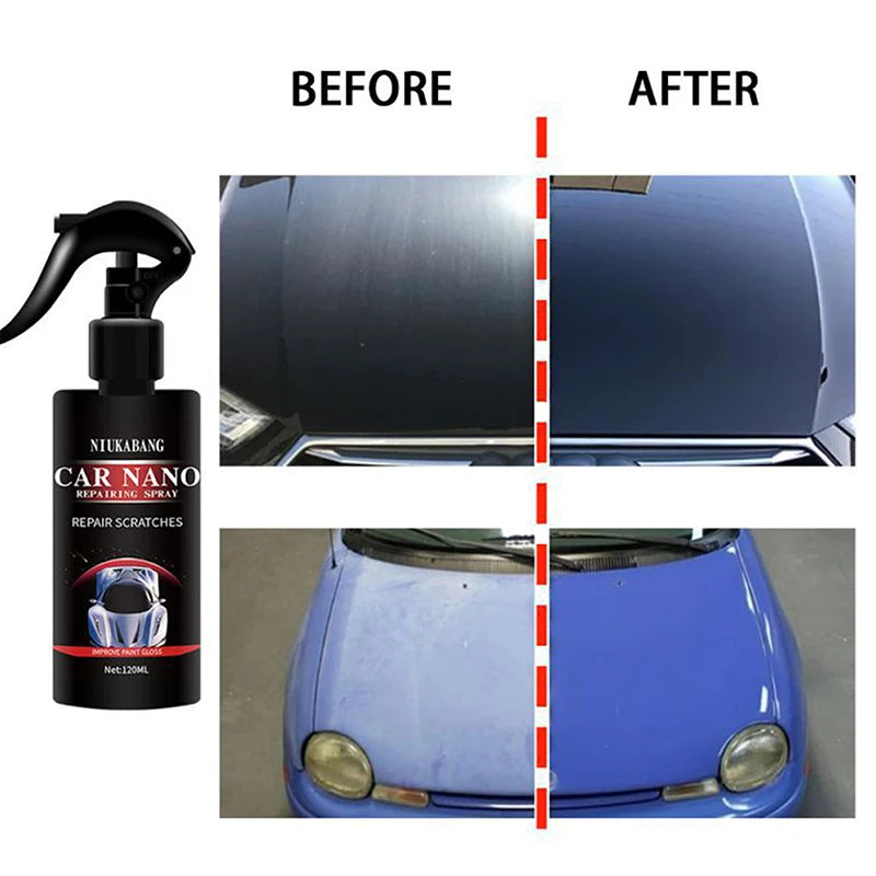 Car Scratch Repair Nano Spray 50/100ml Anti Scratch Hydrophobic Polish Nano Coating Water Displacing Polishing Wax Car Accessori  Rusoft Innovation