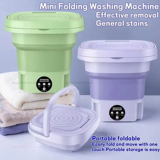 Mini Lavadora Portátil 8L – Ideal para Dormitorios, Viajes y Ropa Delicada  Rusoft Innovation