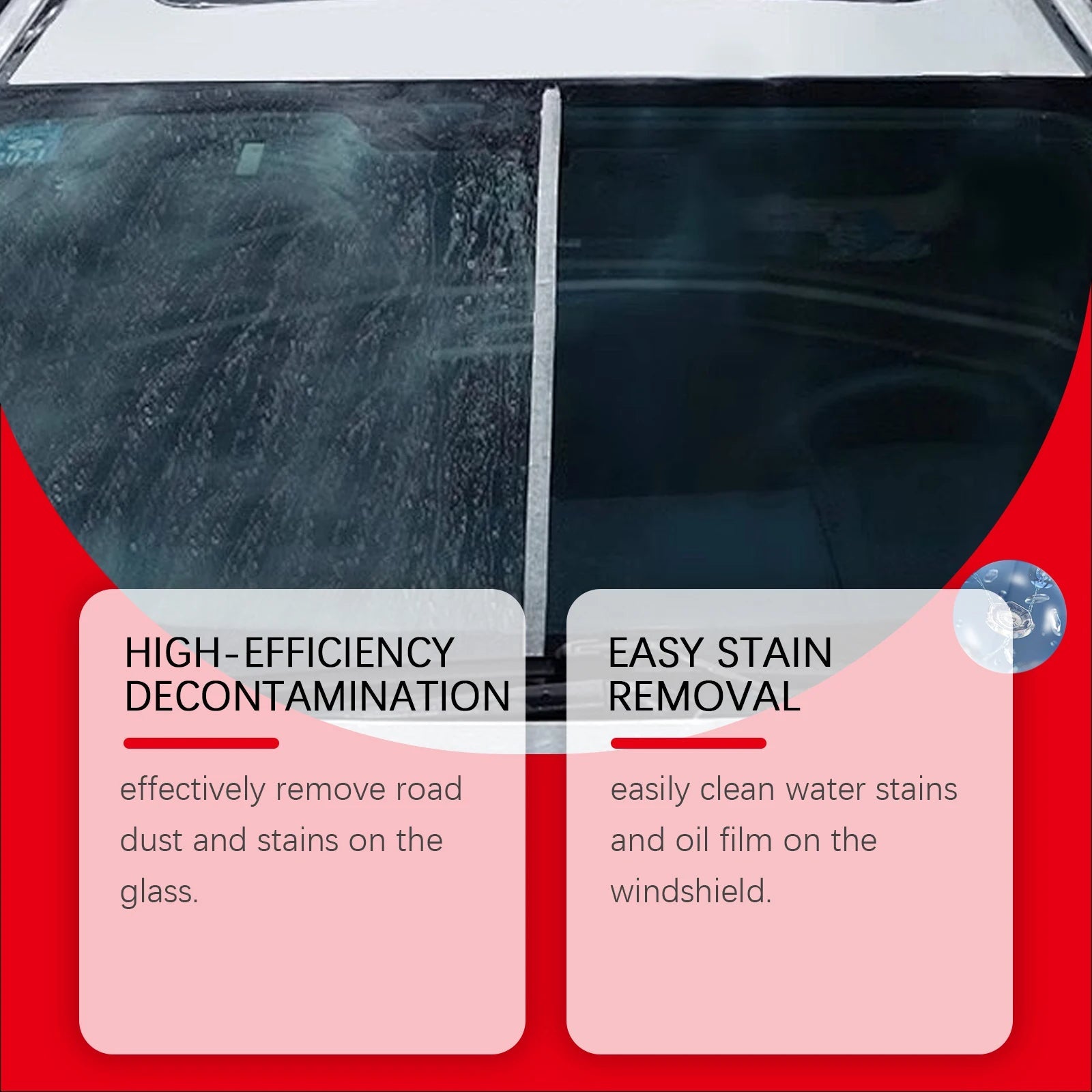 Professional Car Windshield Glass Polishing Kit – Elimina Manchas, Rayones y Marcas de Agua, Restaura Claridad y Protección  Rusoft Innovation