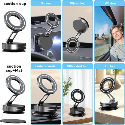 Soporte Magnético para Teléfono con Ventosa Magsafe – Ajustable 360° y Plegable  Rusoft Innovation