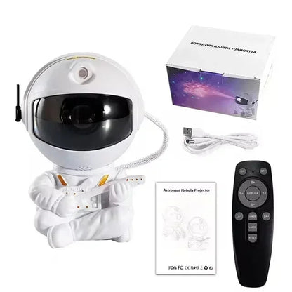 Galaxy Star Projector Night Light – Astronaut-Themed LED Starry Sky Lamp for Bedroom, Home Decor & Kids Gift  Rusoft Innovation