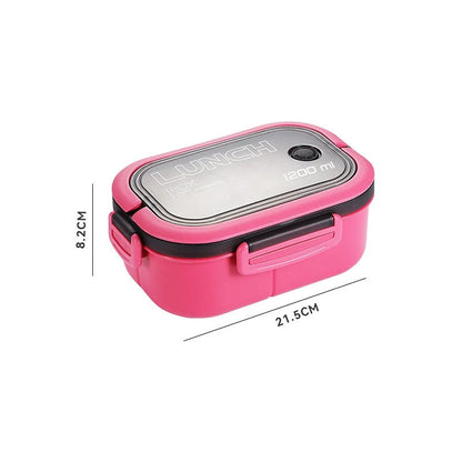 Bento Box 2 Capas 1200ML – Portátil, Apto Microondas y a Prueba de Fugas  Rusoft Innovation