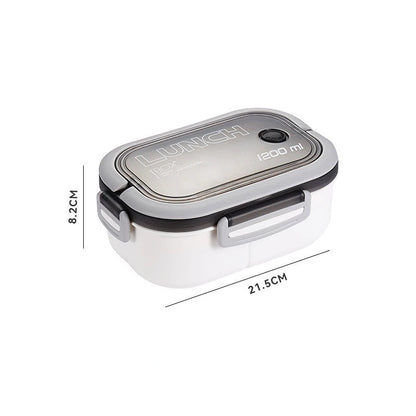 Bento Box 2 Capas 1200ML – Portátil, Apto Microondas y a Prueba de Fugas  Rusoft Innovation