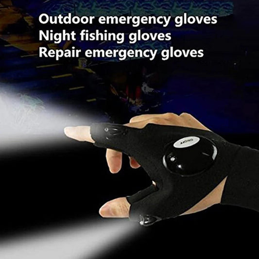 Guantes LED Impermeables para Running, Ciclismo y Camping – Luz Luminosa para Exterior  Rusoft Innovation