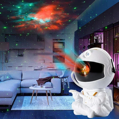 Galaxy Star Projector Night Light – Astronaut-Themed LED Starry Sky Lamp for Bedroom, Home Decor & Kids Gift  Rusoft Innovation