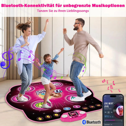 Alfombra de Baile TERRAMUS – Juguete Interactivo con Luces LED, Bluetooth, 27 Niveles y Desafío de Memoria para Niñas 3+  Rusoft Innovation