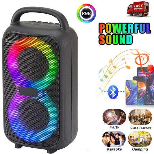 Altavoz Portátil 1000W Party Bluetooth con Subwoofer Dual para Fiesta y Exteriores  Rusoft Innovation