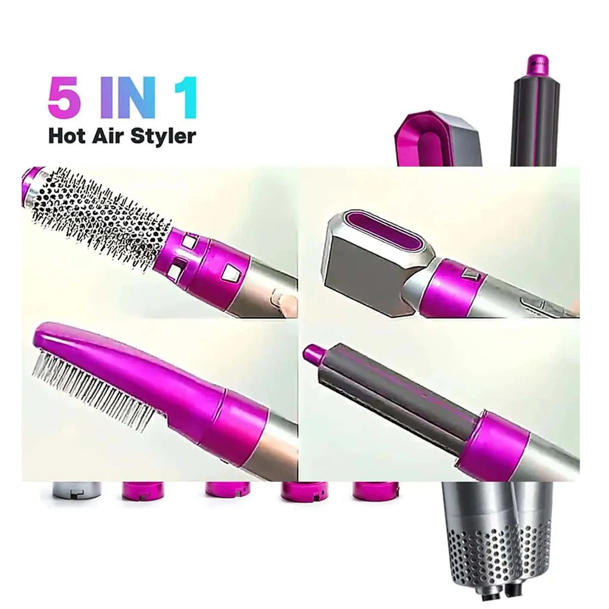 StyleAir Pro 5 en 1 – Cepillo Secador y Moldeador con Tecnología Iónica