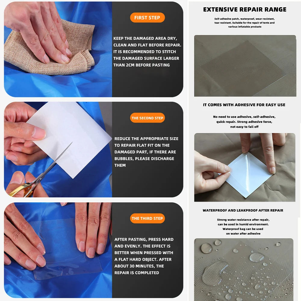 Cinta Impermeable UltraResistente – Negra o Transparente