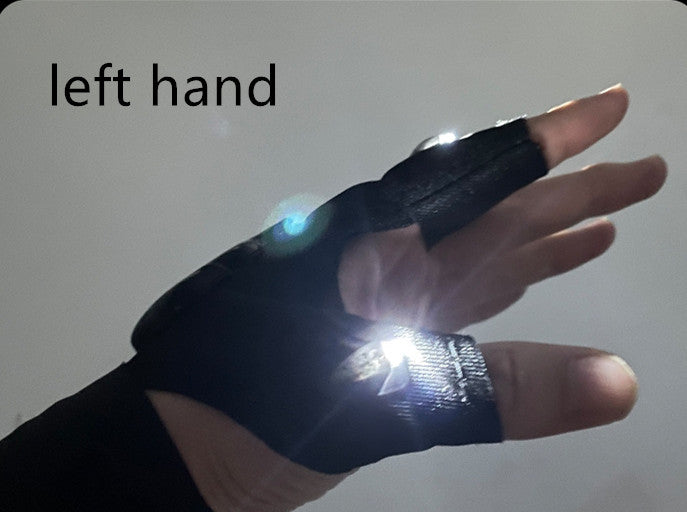 Led Light Charging Fishing Gloves High Elastic Non-slip Rusoft Innovation