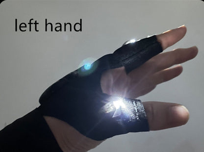 Led Light Charging Fishing Gloves High Elastic Non-slip Rusoft Innovation