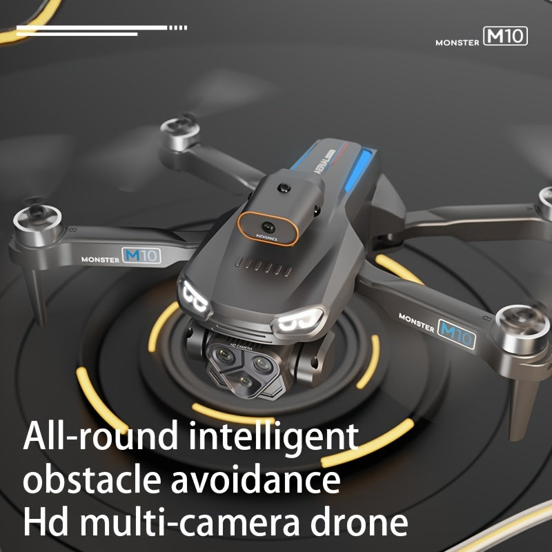 M10 Drone With Screen Control, Brushless Remote Control, Foldable Optical Flow Positioning  Toy Rusoft Innovation