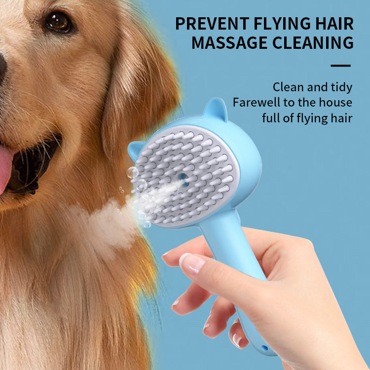 Hair Cleaning Brush With Mist Multifunctional Cat Grooming Brush Rechargeable Self Cleaning Slicker Brush For Pets Dogs & Catsb Pet Products Rusoft Innovation