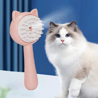 Hair Cleaning Brush With Mist Multifunctional Cat Grooming Brush Rechargeable Self Cleaning Slicker Brush For Pets Dogs & Catsb Pet Products Rusoft Innovation
