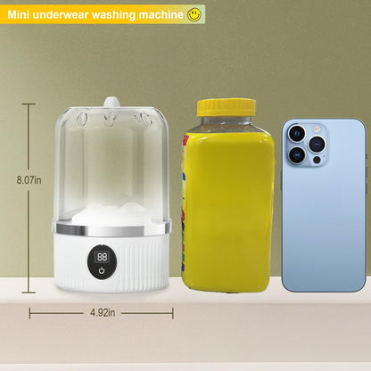 Underwear Washer, Portable Mini Washing Machine, Upgraded Mini Washings Machines, Rechargeable Cordless Washing-Machine, Laundry Cup For Bra, Underwear, Socks. Rusoft Innovation