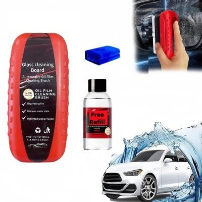 In Stock Car Glass Oil Film Wipe Away Strong Decontamination Clean Front Windshield Side Window Rearview Mirror Coating Agent Cleaning Brush Rusoft Innovation