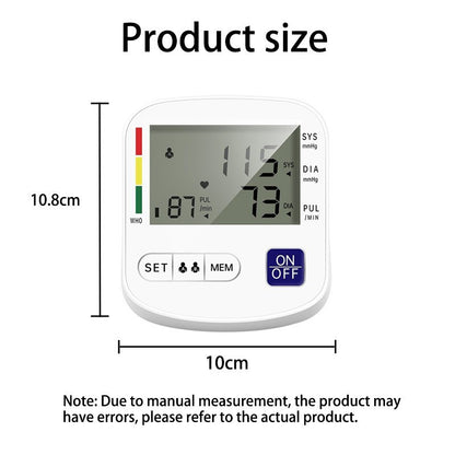 Multifunctional Home Blood Pressure Monitor With Cuff, Records 99 Measurements And Tracks Heart Rate Rusoft Innovation