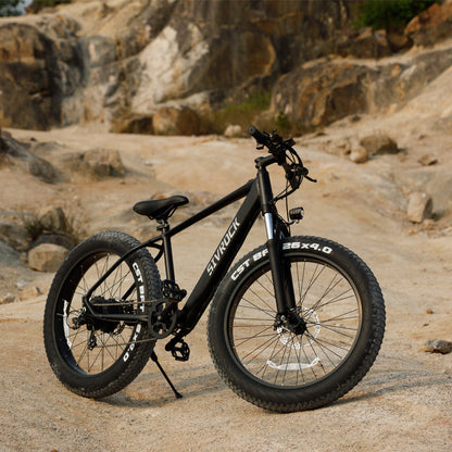 Professional Electric Bike For Adults, 26 X 4.0 Inches Fat Tire Electric Mountain Bicycle, 1000W Motor 48V 15Ah Ebike For Trail Riding, Excursion And Commute, UL And GCC Certified Rusoft Innovation