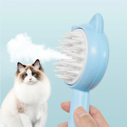Cepillo Multifuncional para Mascotas – Autolimpiante, Recargable y con Niebla para Perros y Gatos Rusoft Innovation