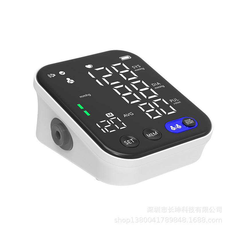 Electronic Blood Pressure Monitor Ultra Clear Large Screen Pulse Sphygmomanometer For Real-time Measurement Of Blood Pressure Rusoft Innovation