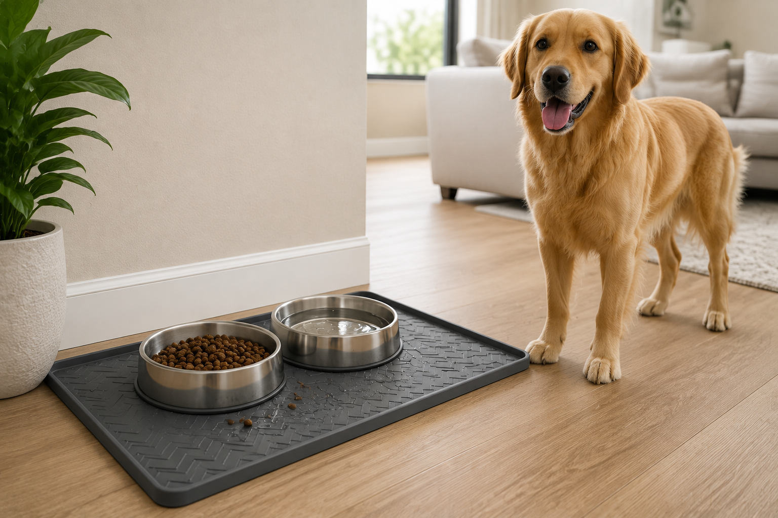 Una zona de alimentación más limpia para sus mascotas