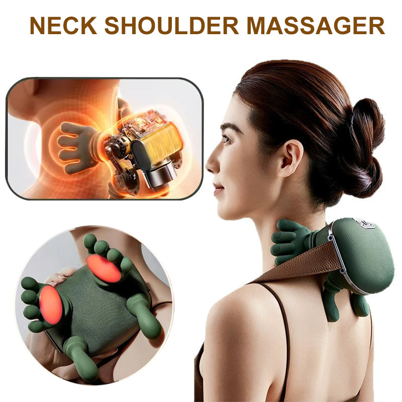 Electric Neck And Shoulder Muscle Massager Wireless Shoulder And Back Kneading Massage Shawl Neck Masajeador Relax Pain Relief Rusoft Innovation