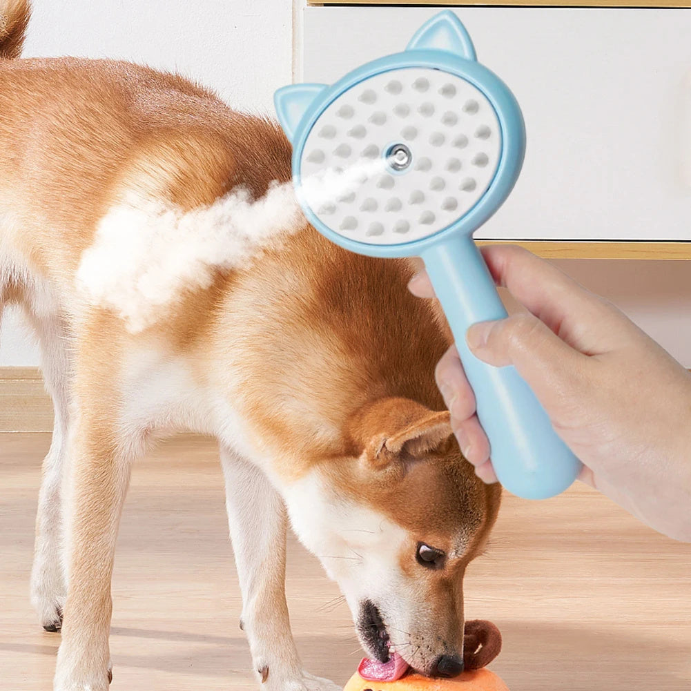 Hair Cleaning Brush With Mist Multifunctional Cat Grooming Brush Rechargeable Self Cleaning Slicker Brush For Pets Dogs & Catsb Pet Products Rusoft Innovation