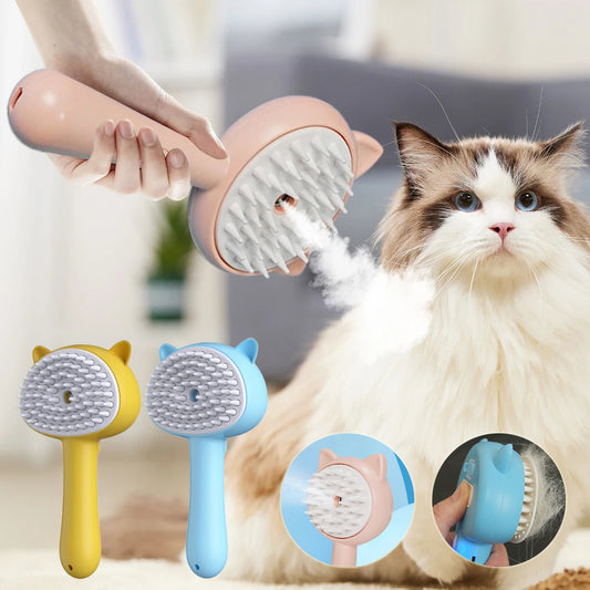 Hair Cleaning Brush With Mist Multifunctional Cat Grooming Brush Rechargeable Self Cleaning Slicker Brush For Pets Dogs & Catsb Pet Products Rusoft Innovation
