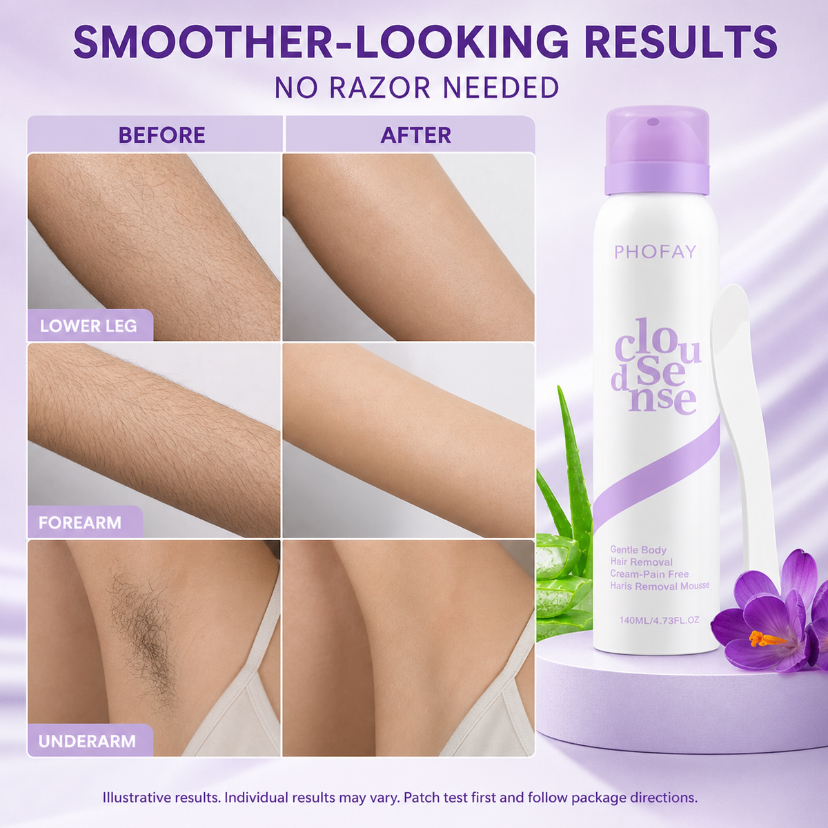 PHOFAY Smooth™ Hair Removal Spray Rusoft Innovation