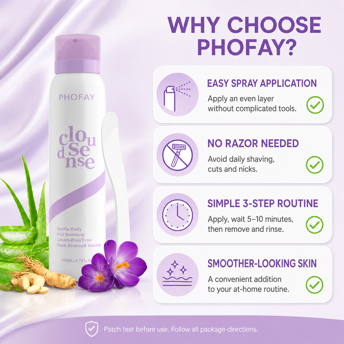 PHOFAY Smooth™ Hair Removal Spray Rusoft Innovation