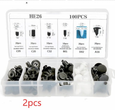 Bag 100PCS Auto Buckle Domestic Trade And Foreign Trade Combination Set Nylon Clip Rusoft Innovation