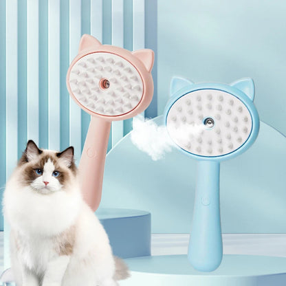 Hair Cleaning Brush With Mist Multifunctional Cat Grooming Brush Rechargeable Self Cleaning Slicker Brush For Pets Dogs & Catsb Pet Products Rusoft Innovation
